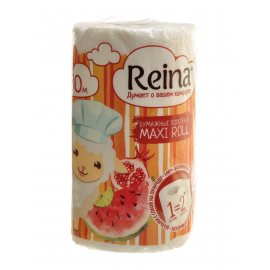Полотенца бумажные REINA Maxi Roll 2-х слойные 1рул 30м