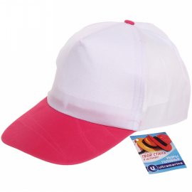 Бейсболка Ultramarine р.58 двухцветная,белый/розовый Summer Collection,