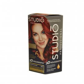 Крем-краска для волос STUDIO стойкая 6.5 Рубиново-красный