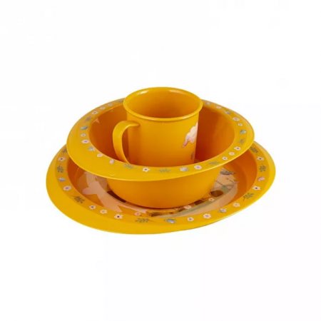 Набор Giraffix 3 предмета детской посуды, 2 тарелки+ кружка