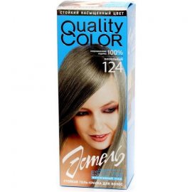 Гель-краска для волос ESTEL QUALITY Color Цветель стойкая 124 Пепельный