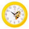Часы РУБИН настенные круг D-21см корпус желтый, Пчелка