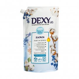 Кондиционер для белья DEXY с антистатиком Хлопок дой-пак,д/всех типов тканей,защита цвета,свежесть 1250мл