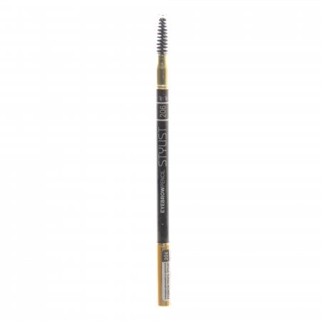 Карандаш для бровей TRIUMPF Eyebrow Pencil Stylist с щеточкой №206 Мягкий черный 1.50г