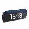 Часы-будильник SAKURA электронные светод, зерк.дисплей,USB кабель
