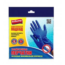 Перчатки Avikomp Glov PROFESSIONAL латексные максимальной прочности р.S 1 пара