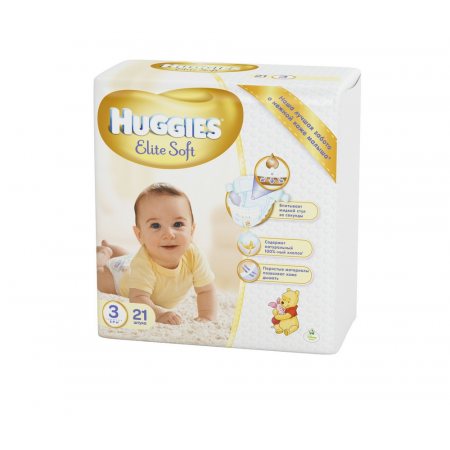 Подгузники HUGGIES Elite&Soft 5-9кг 21шт