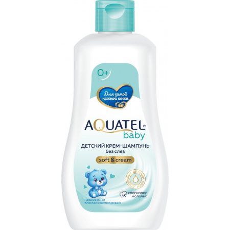 Шампунь-крем AQUATEL Baby Хлопковое молочко Гипоаллергенно,содерж.детск.крем 280г