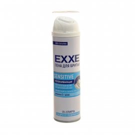 Пена для бритья EXXE Men Успокаивающая для чувствительной кожи Sensitive экстраувлажн,вит.Е+ глицерин 200мл