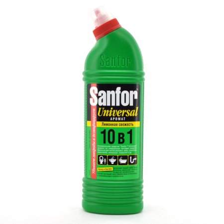 Средство для чистки и дезинфекции SANFOR Universal 10в1 Лимонная свежесть 750г