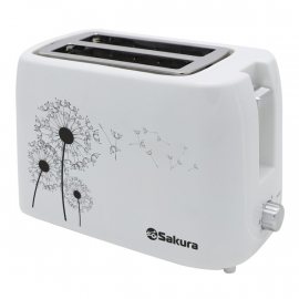 Тостер SAKURA 750ВТ SA-7608W электр.белый ,5 режимов