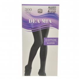 Колготки DEA MIA Cotton 300 р.4 Nero/Черный