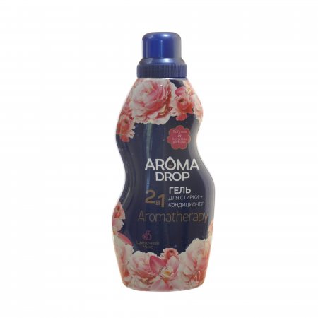 Гель для стирки AROMA DROP 2в1 с кондиционером Цветочный микс 1000г