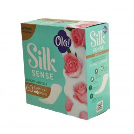 Прокладки OLA! Silk Sense ежедневные 60шт Бархатная роза Daily Deo, ароматизированные