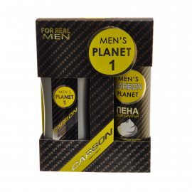 Подарочный набор MEN'S PLANET Carbon1 (Шамп.250+Пена д/бритья 200)