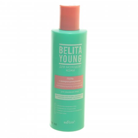 Гель для умывания BIELITA Belita Young Оптимальное очищение для молодой кожи с микрогранулами 200мл