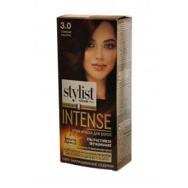 Крем-краска для волос STYLIST COLOR PRO Intense стойкая 3.0 Темный каштан