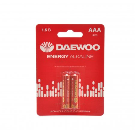 Батарейка DAEWOO Алкалиновая LR03 AAA Energy 2шт