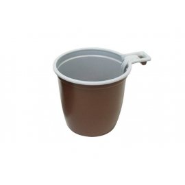 Посуда одноразовая Чашка кофейная 50шт Бел-коричнев