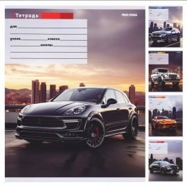 Тетрадь Проф-Пресс 24л линия СТИЛЬНЫЕ АВТО В ГОРОДЕ, 5 вид,скрепка