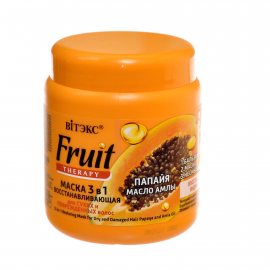 Маска для волос BITЭКС Fruit Therapy Восстанавливающая 3в1 для сухих и поврежденных Папайя и Масло Амлы 450мл