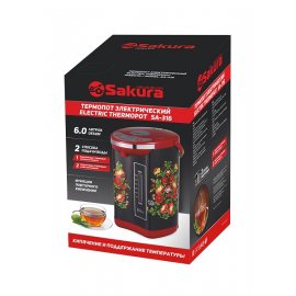 Термопот SAKURA 6л 750Вт метал/черн