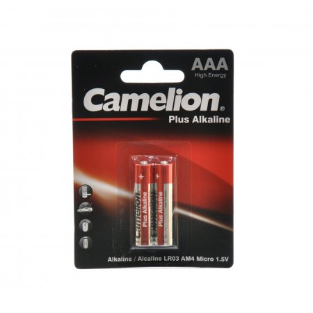 Батарейка CAMELION Plus Алкалиновая LR03 AAA 2шт