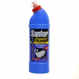 Чистящее средство SANFOR Санитарно-гигиеническое для ванной Лимонная свежесть 750г