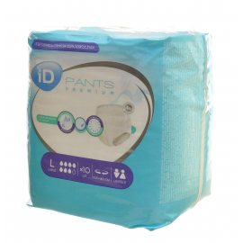 Трусы - подгузники для взрослых iD PANTS Premium р.L 100-140см 10шт
