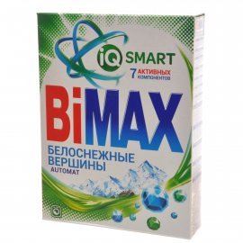 Стиральный порошок BIMAX Автомат Белоснежные вершины IQ SMART 7 Активных компонентов 400г