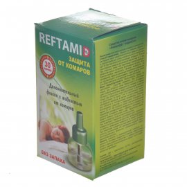 Жидкость для фумигатора REFTAMID от комаров 30 ночей без запаха 20мл