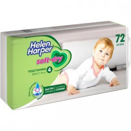 Подгузники HELEN HARPER Soft&Dry 9-14кг 72шт maxi 4