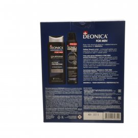 Подарочный набор DEONICA For Men (Антип.спрей 200мл+Гель д/душа 2в1 250мл) Защита угля