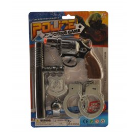 Набор игровой Полицейского 31.5х3.5х21.5см(пистолет, наруч, дубинка, значок