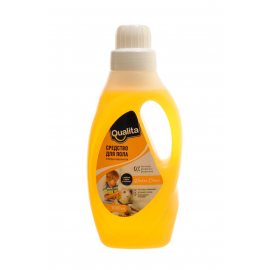 Средство для мытья полов и твердых поверхностей QUALITA Winter Citrus не требует смывания,устраняет запахи. 1000мл