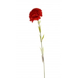 Цветок Гвоздика красная 55см