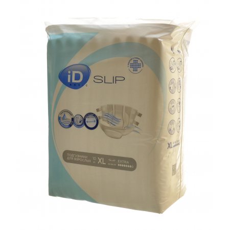 Подгузники для взрослых iD Slip Basic Extra large 10шт 120-166см