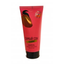 Шампунь для волос САМЫЙ СОК Густота и сила для всех типов с натуральным соком манго 200мл