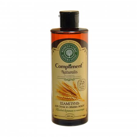 Шампунь для волос COMPLIMENT Naturalis Сила и объем Конский кератин и протеины пшеницы 400мл