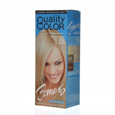 Гель-краска для волос ESTEL QUALITY Color стойкая 138 Бежевый блондин