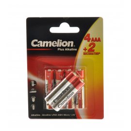 Батарейка CAMELION Plus Алкалиновая LR03 AAA 1.5В 4+2шт