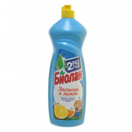 Средство для мытья посуды БИОЛАН Апельсин и Лимон 900г