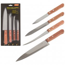Набор ножей MALLONY Albero 4предмета деревянная рукоятка