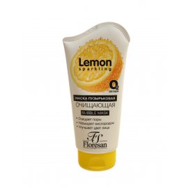 Маска для лица ФЛОРЕСАН Пузырьковая очищающая Sparkling Lemon Bubble mask 150мл