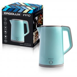 Чайник ERGOLUX 1.8л электр. ELX KS12-C13 2200Вт, голуб.