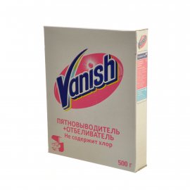 Пятновыводитель + отбеливатель VANISH порошок для белых тканей без хлора 500г