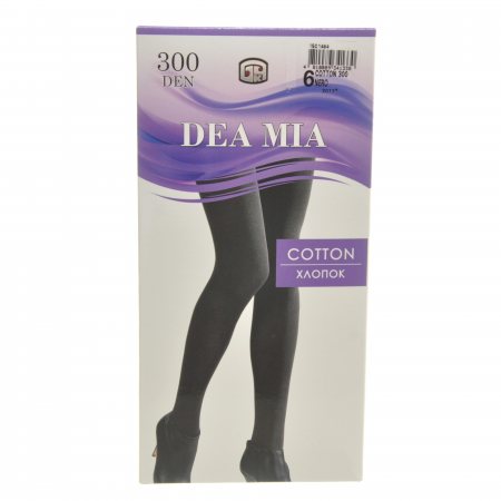 Колготки DEA MIA Cotton 300 р.6 Nero/Черный