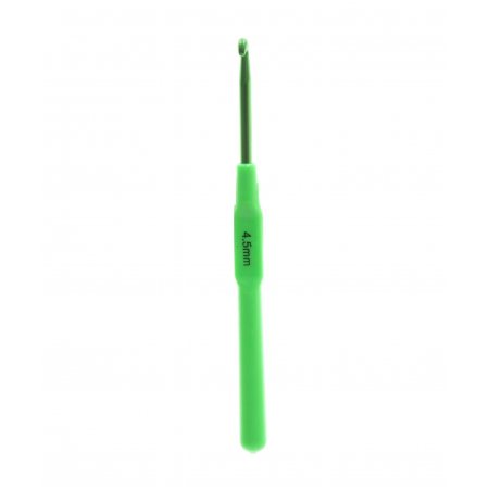 Крючок для вязания пластиковая ручка №4,5 цветной