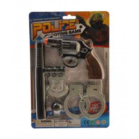 Набор игровой Полицейского 31.5х3.5х21.5см(пистолет, наруч, дубинка, значок