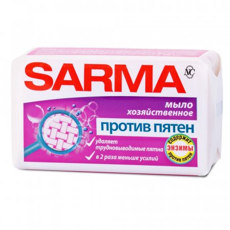 Мыло хозяйственное SARMA Пятновыводитель 140г